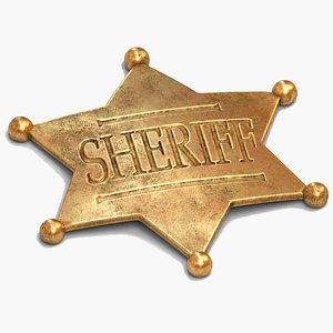 sheriff badge 3D model