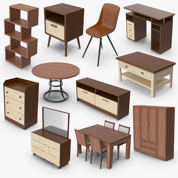 3D model 11 Furniture Models Collection