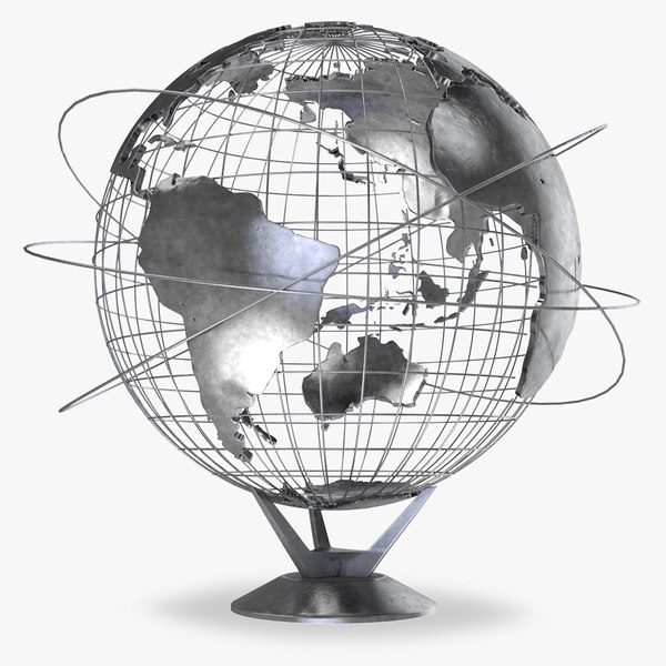 earth globe v3 world 3D model