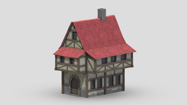 modelo 3d Medieval Building 02 Low Poly PBR Realistic - TurboSquid 1973778