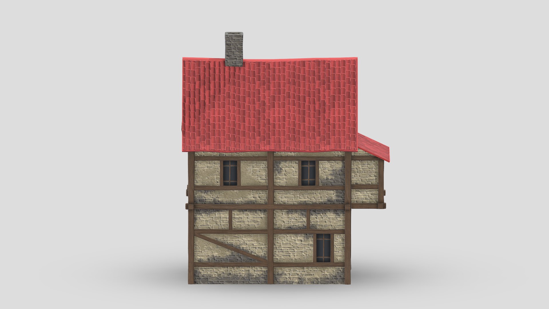 Medieval Building 02 Low Poly PBR Realistic 3D Model - TurboSquid 1973778