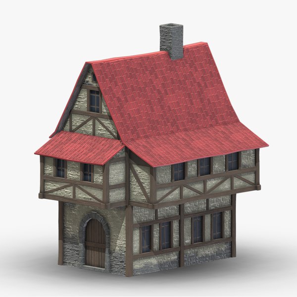 modelo 3d Medieval Building 02 Low Poly PBR Realistic - TurboSquid 1973778