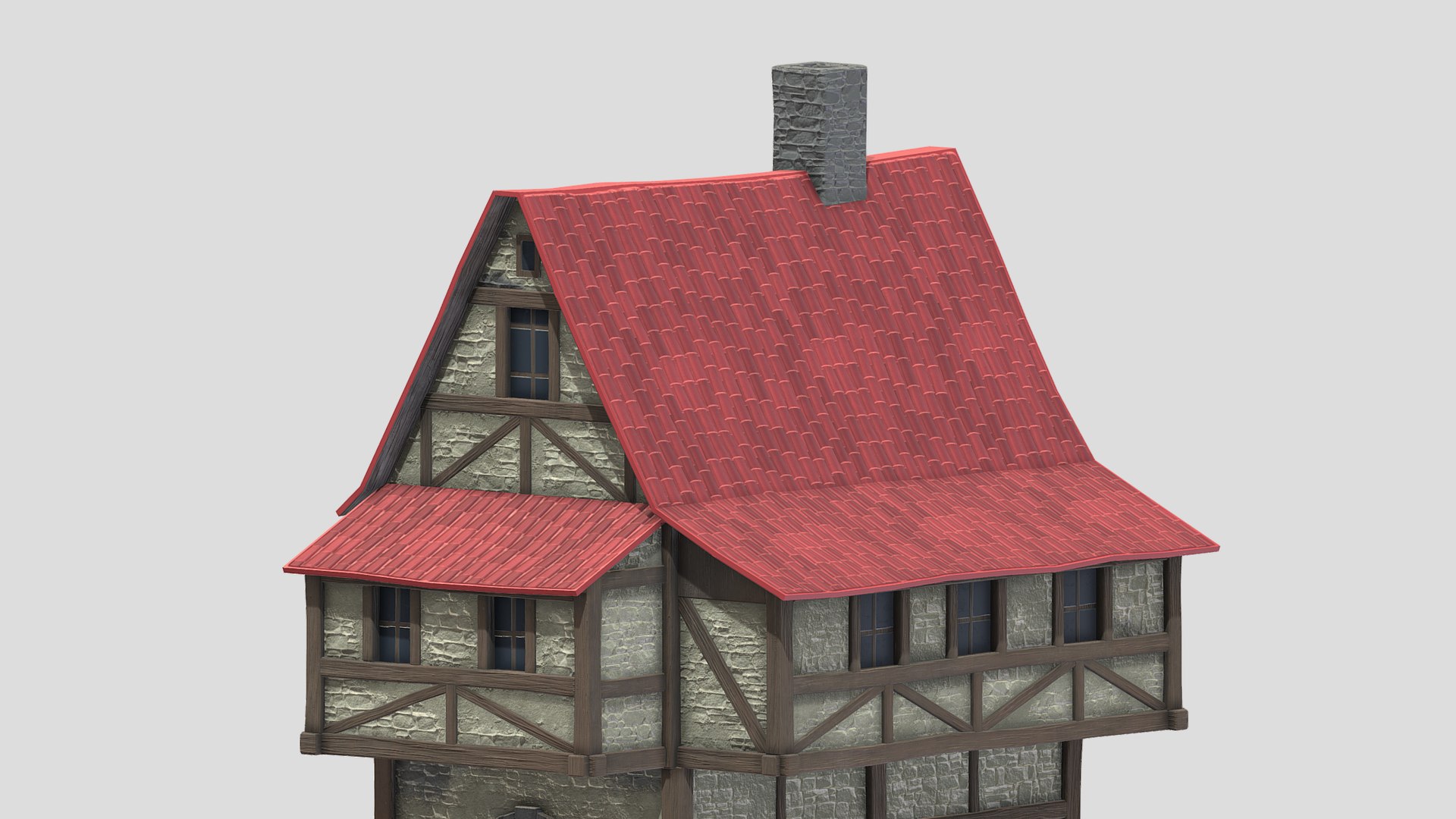 Medieval Building 02 Low Poly PBR Realistic 3D Model - TurboSquid 1973778