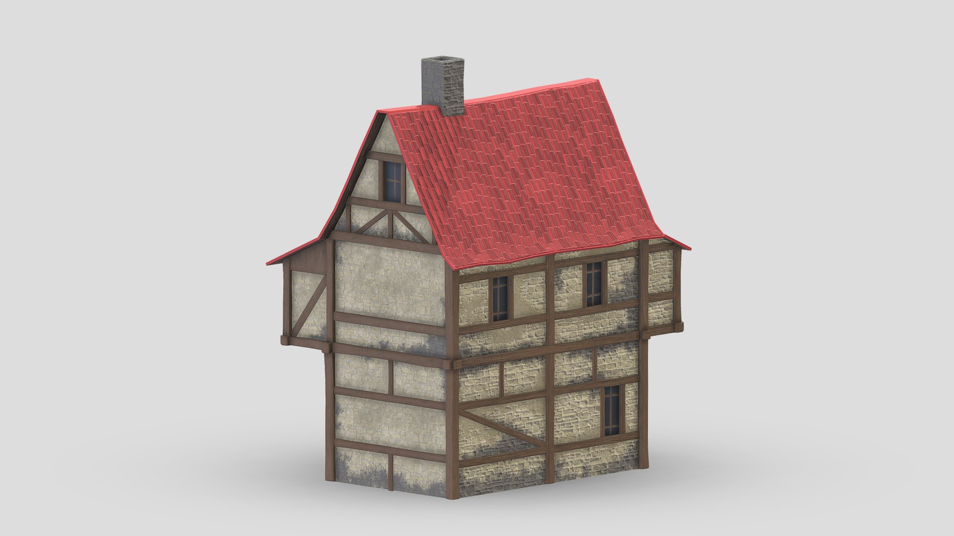 Medieval Building 02 Low Poly PBR Realistic 3D Model - TurboSquid 1973778