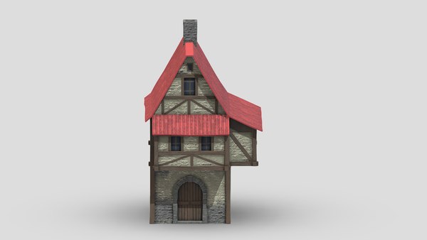 modelo 3d Medieval Building 02 Low Poly PBR Realistic - TurboSquid 1973778