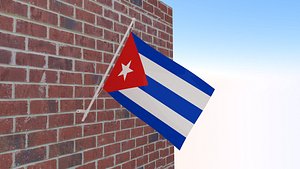 3D Flag of Cuba