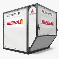 Iberia AKE ULD Container White