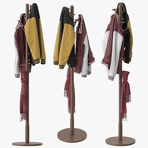 Coat Rack Stand 3D