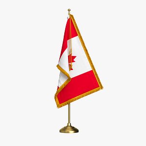 Canada Table Flag 3D model