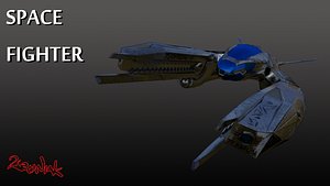 3d model space fighter