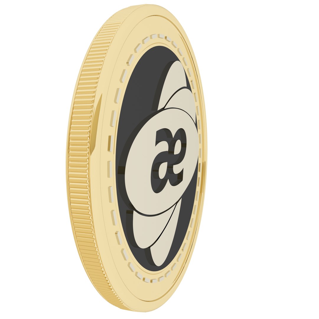 Aeon Cryptocurrency Gold Coin model - TurboSquid 1765041