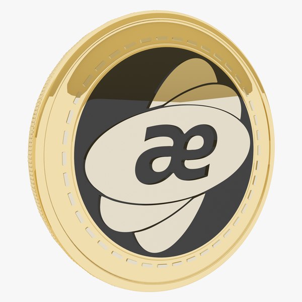 Aeon Cryptocurrency Gold Coin model