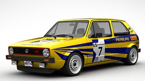 3D Volkswagen Golf Mk1 Rally