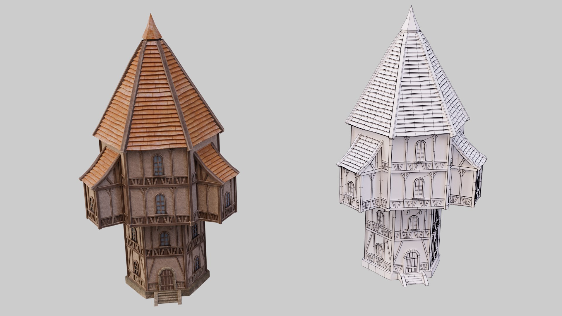 Minecraft Medieval Building Pack Modelo 3D - TurboSquid 1028410