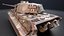 Tanque alemán Panzer VI Tiger II modelo 3d