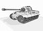 Tanque alemán Panzer VI Tiger II modelo 3d