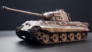 Panzer VI Tiger II German Tank 3D model 3D