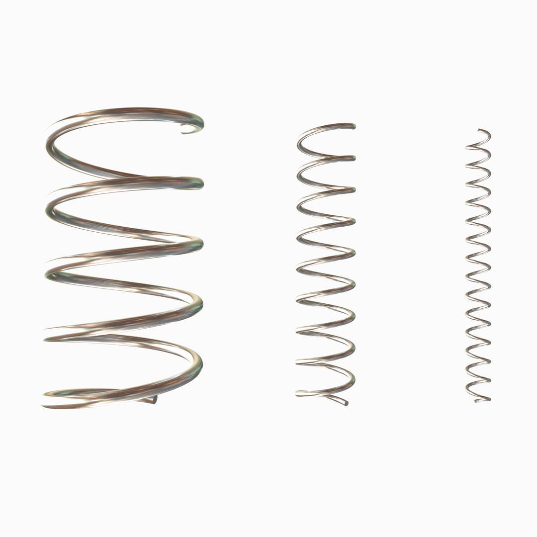 Springs - Small Medium Large - 3D Asset 3D Model - TurboSquid 1888597