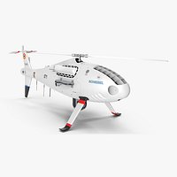 Schiebel Camcopter S100 UAV Romanian Border Police Rigged for Maya