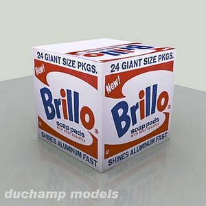 3d model of andy brillo box