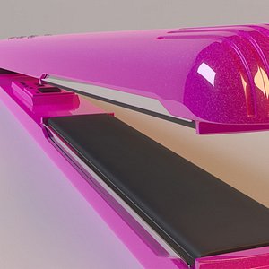 hair curling iron 3d model