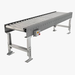 conveyor roller industrial 3D model