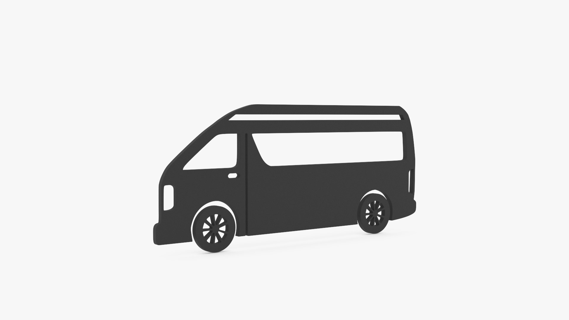 Van Silhouette 3D model preview