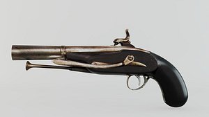 3D OLD GUN 3ds max