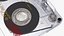 Old Audio Cassette with Unwound Film model