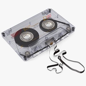 Old Audio Cassette with Unwound Film