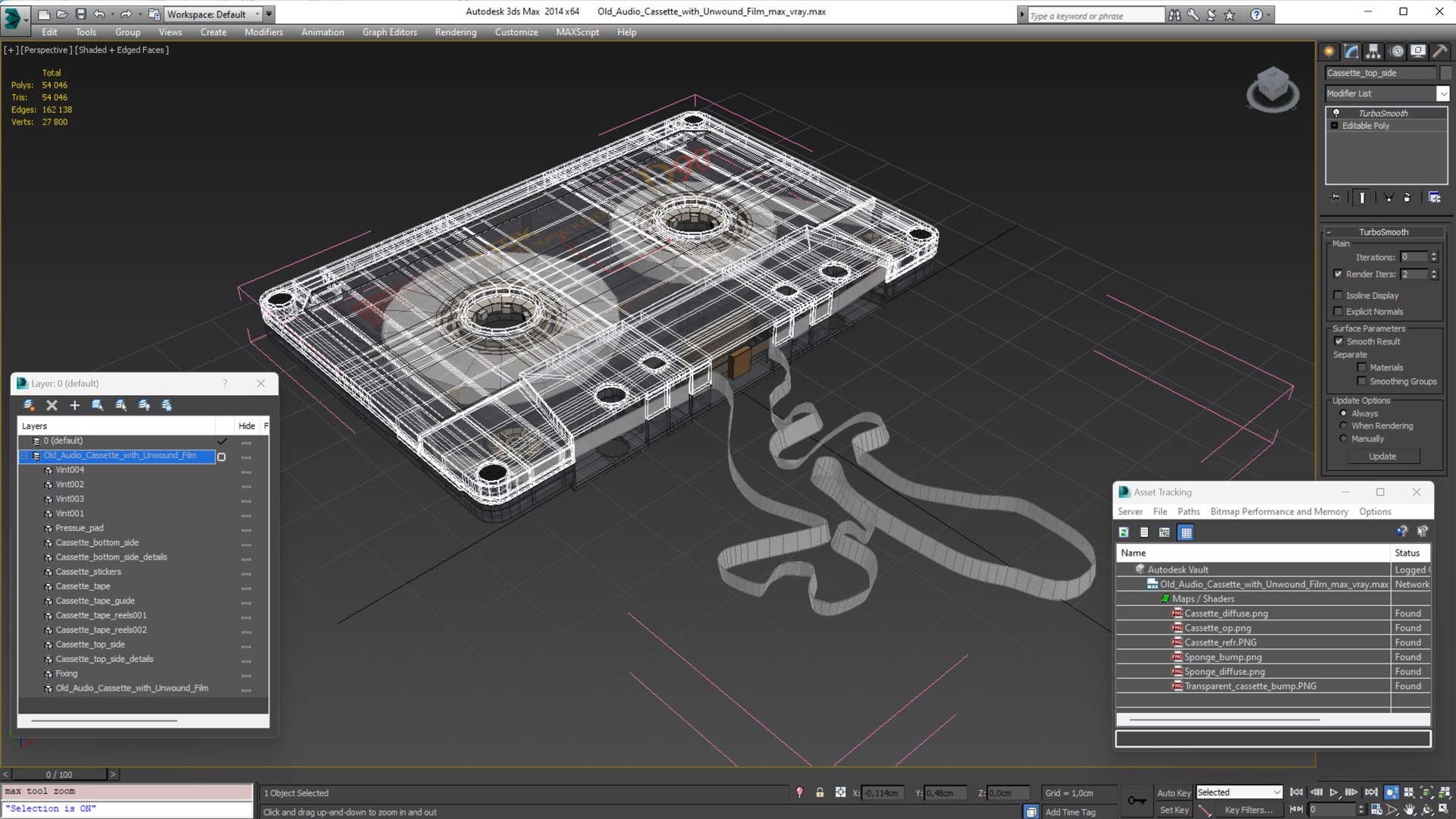 Old Audio Cassette with Unwound Film model https://p.turbosquid.com/ts-thumb/M0/UTHYCt/Ud/oldaudiocassettewithunwoundfilm3dmodel025/jpg/1674093203/1920x1080/fit_q87/b497caa011a09244f67fd958b99688fd63873775/oldaudiocassettewithunwoundfilm3dmodel025.jpg