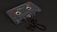 Old Audio Cassette with Unwound Film model