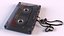 Old Audio Cassette with Unwound Film model