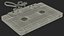 Old Audio Cassette with Unwound Film model
