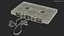 Old Audio Cassette with Unwound Film model