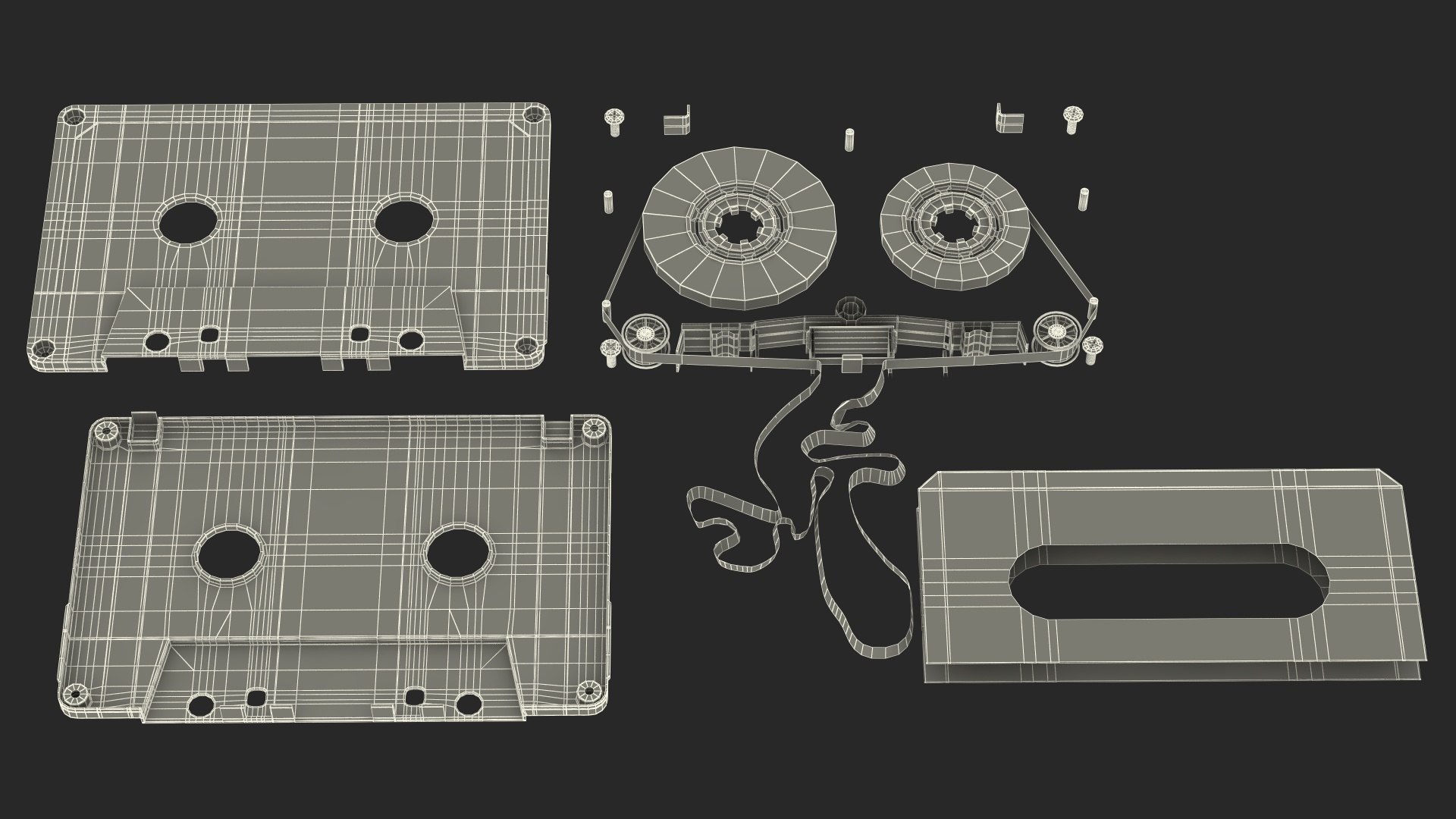 Old Audio Cassette with Unwound Film model https://p.turbosquid.com/ts-thumb/M0/UTHYCt/oa/oldaudiocassettewithunwoundfilm3dmodel034/jpg/1674093232/1920x1080/fit_q87/cdd5089d37826e9beb3e75bd558498312cb3bbcf/oldaudiocassettewithunwoundfilm3dmodel034.jpg