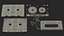 Old Audio Cassette with Unwound Film model