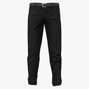 Men Black Casual Slim Pants