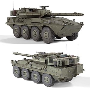 B1 Centauro Wheeled Tank Destroyer 3D model