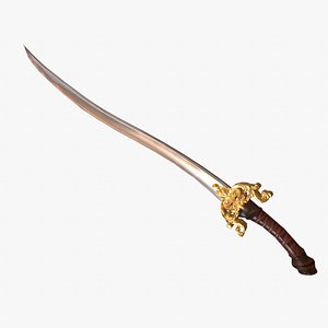3d model elven sword