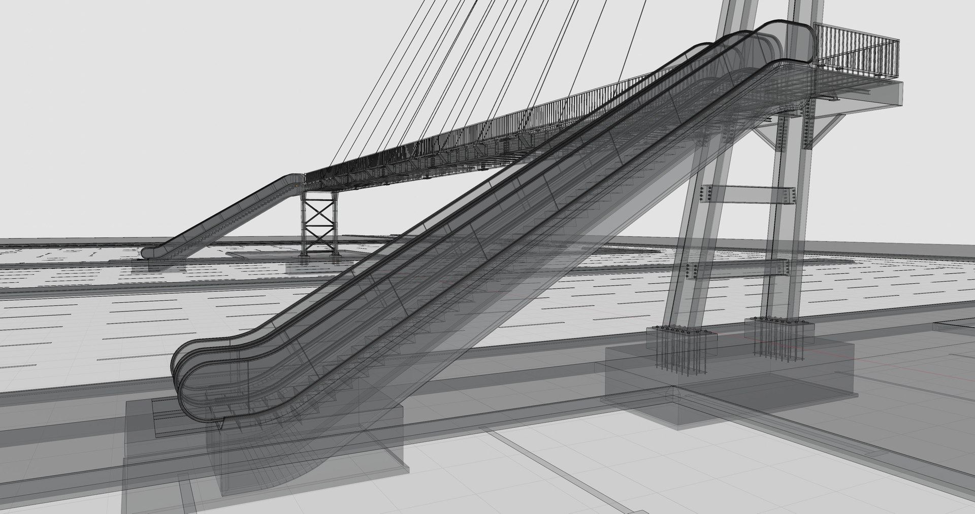 Rope Tension Pedestrian Overpass Escalator 3D model https://p.turbosquid.com/ts-thumb/M0/ikwFjZ/PF/46/jpg/1734095352/1920x1080/fit_q87/ec198a1e6c8a2e6c5e72cf020a558f6a3d721e9d/46.jpg