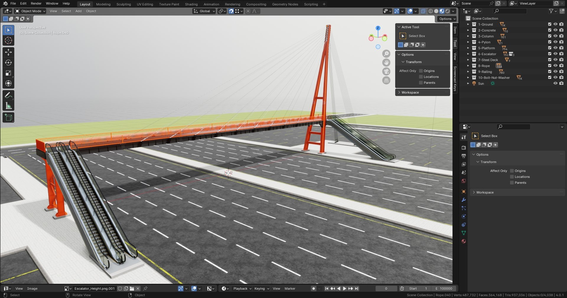 Rope Tension Pedestrian Overpass Escalator 3D model https://p.turbosquid.com/ts-thumb/M0/ikwFjZ/nA/47/jpg/1734095349/1920x1080/fit_q87/a17ce388da138f0ccf7cb29db9109e0f5230cca6/47.jpg