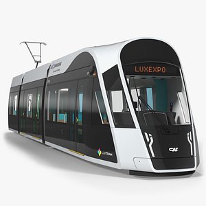 3D luxembourg tram urbos model
