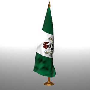 NIGERIA  table flag t 3D