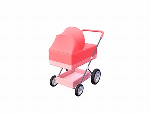 pram cartoon 3D model
