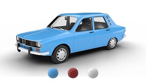 3D model Dacia 1300 1969