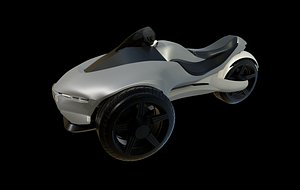 High-tech three-wheeled motorcycle