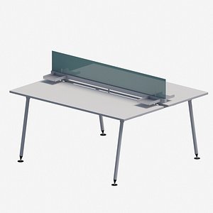 modular work desk 3D model