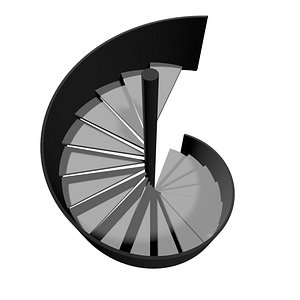 3D Spiral stair 2023-0008 model