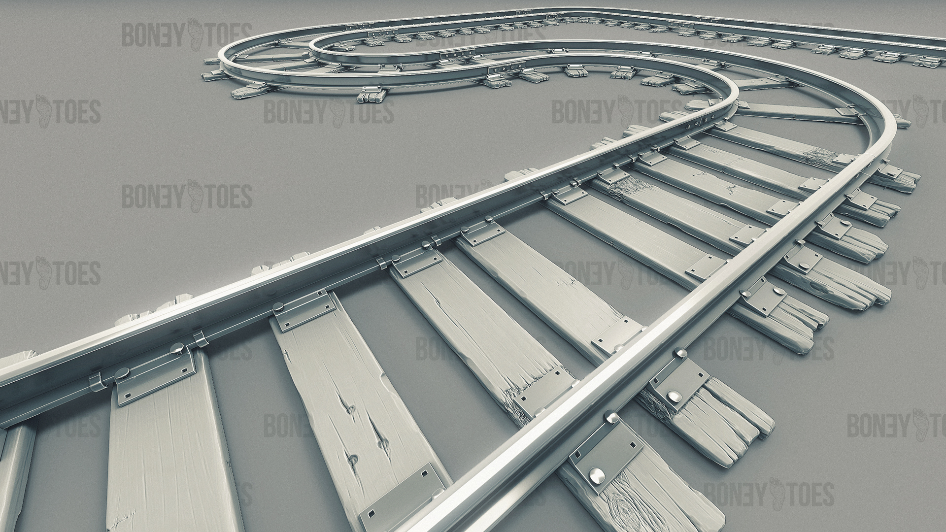 3д рейл. 3д модель рельс. Railroad track 3d model. Furniture Rails 3d model. Railroad track for Blender 3d.